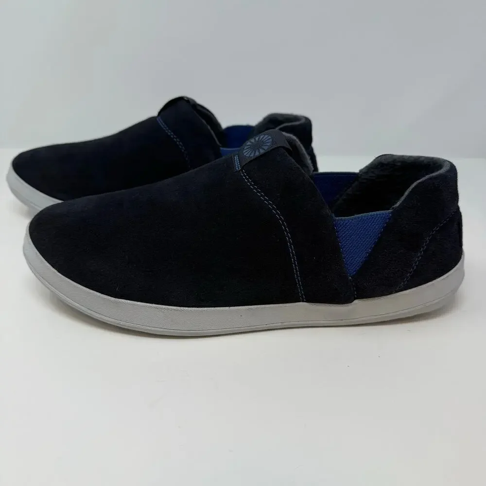 Ugg Suede Tread-Lite Loafers Men's 11 Blue Comfort Shoe Men's Casual Preppy EUC - Picture 3 of 10